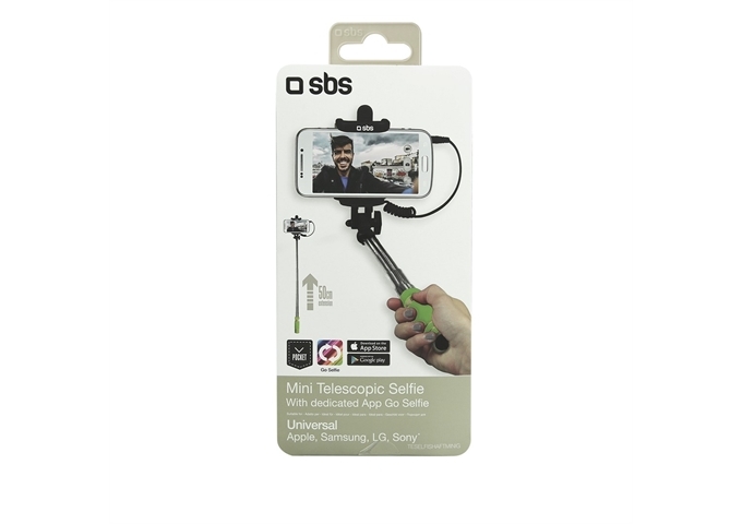 SBS Mini-Selfie Stick mit Klinkenstecker 3,5 mm