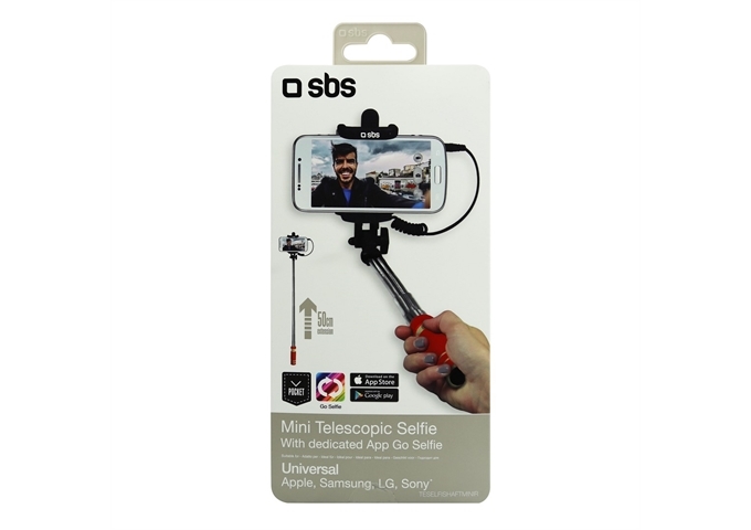 SBS Mini-Selfie Stick mit Klinkenstecker 3,5 mm