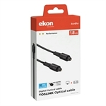 Ekon Optisches Toslink-Kabel und 3,5-mm-Toslink-Buchsen