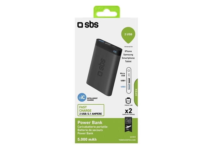 SBS Power Bank Pocket 5000 mAh