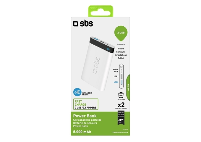 SBS Power Bank Pocket 5000 mAh