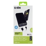 SBS Powerbank 7.800 mAh Typ C