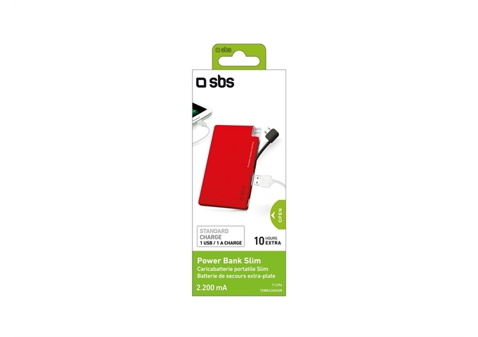 SBS Powerbank Extraslim 2.200 mAh