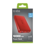 SBS Powerbank fast charge mit 10.000 mAh und 2 USB