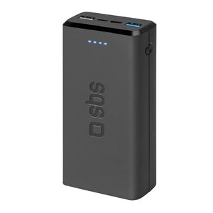 SBS Powerbank fast charge mit 20.000 mAh und 2 USB