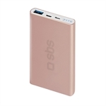 SBS Powerbank mit Schnellladung und 5000 mAh - Gold Co