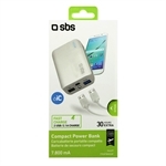 SBS Powerbank mit Schnellladung und 7800 mAh