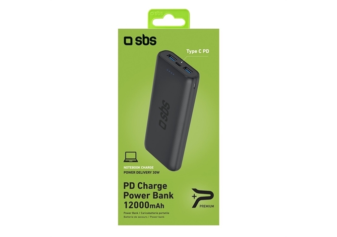 SBS Powerbank PD mit 12000 mAh