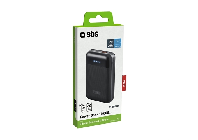 SBS Powerbank Power Delivery 20W bei 10.000 mAh, matt