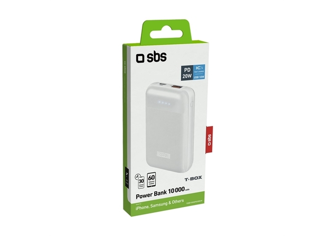 SBS Powerbank Power Delivery 20W bei 10.000 mAh, matt