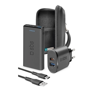 SBS Reise-Kit mit Organizer, Powerbank, Wandladegerät