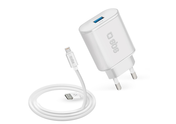 SBS Reiseladegerätset USB – Lightning