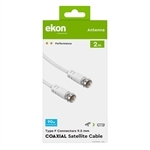 Ekon Satellitenkabel, F-Typ-Stecker auf F-Typ-Stecker