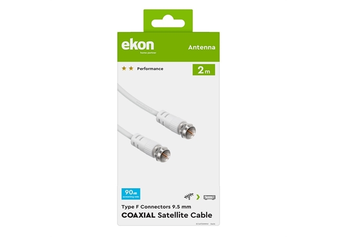 Ekon Satellitenkabel, F-Typ-Stecker auf F-Typ-Stecker