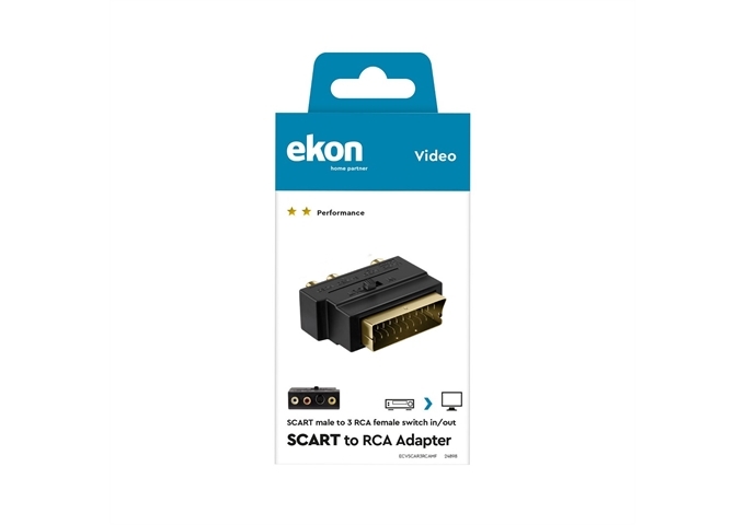 Ekon SCART / 3RCA Adapter