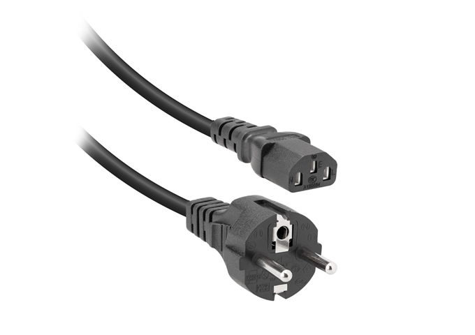 Ekon Schuko-Netzkabel mit IEC-Stecker