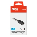 Ekon Audio-Adapter Klinke 3,5 mm weiblich auf Klinke 6,