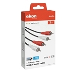 Ekon Audiokabel 2 RCA-Stecker auf 2 RCA-Stecker