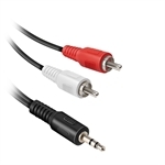 Ekon Audiokabel Klinke 3,5 mm auf 2 RCA-Stecker