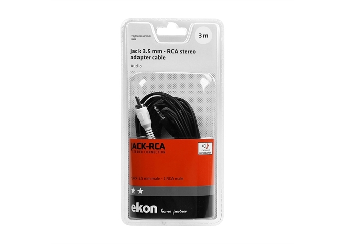 Ekon Audiokabel Klinke 3,5 mm auf 2 RCA-Stecker