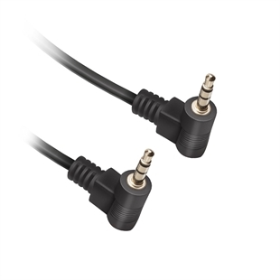 Ekon Audiokabel mit 2 x 90? abgewinkelten 3,5 mm Jack-S