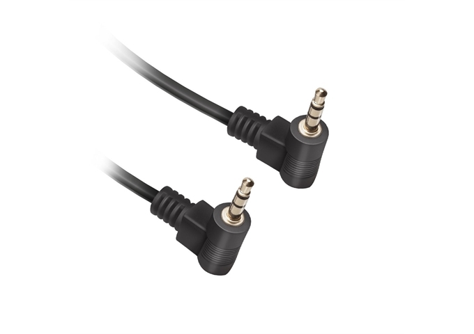 Ekon Audiokabel mit 2 x 90? abgewinkelten 3,5 mm Jack-S