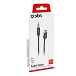 SBS Audiokabel USB-C – Jack 3,5 mm