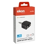 Ekon Audio-Splitter Buchse 3,5 mm Stecker auf 2 Buchsen