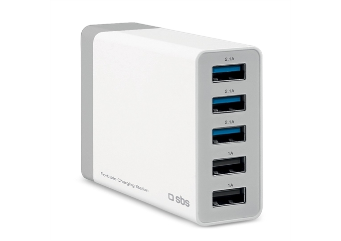 SBS Aufladestation 7000 mA mit 5 USB-Anschlüssen