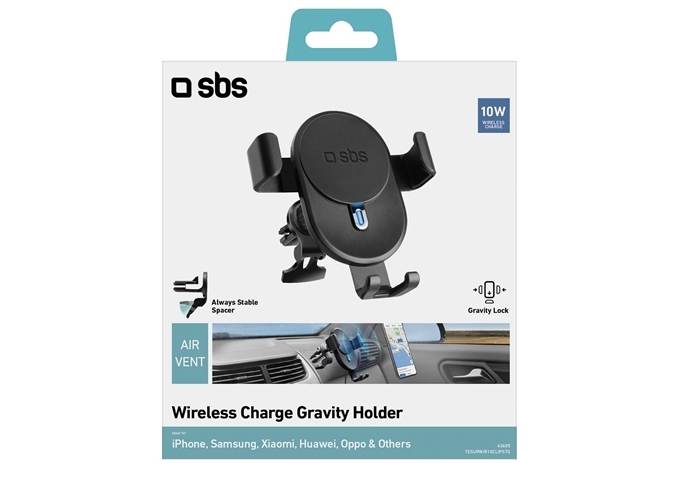 SBS Auto-Halterung 10 W Wireless-Aufladung mit Gravity