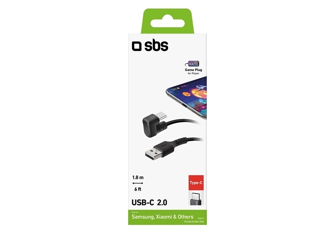 SBS 180° USB-A - USB-C Gaming-Kabel