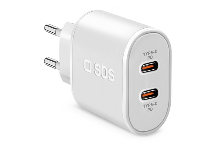 SBS 20 W Power Delivery-Wandladegerät mit zwei USB-C-A