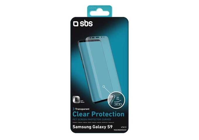 SBS Screen protector Clear gewölbt für Galaxy S9