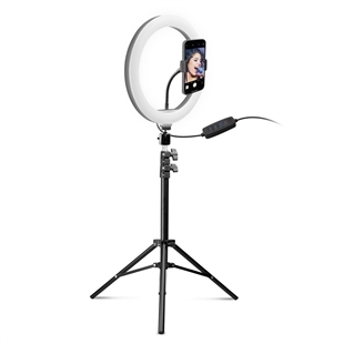 SBS Selfie Ring Light mit ausziehbarem Stativ