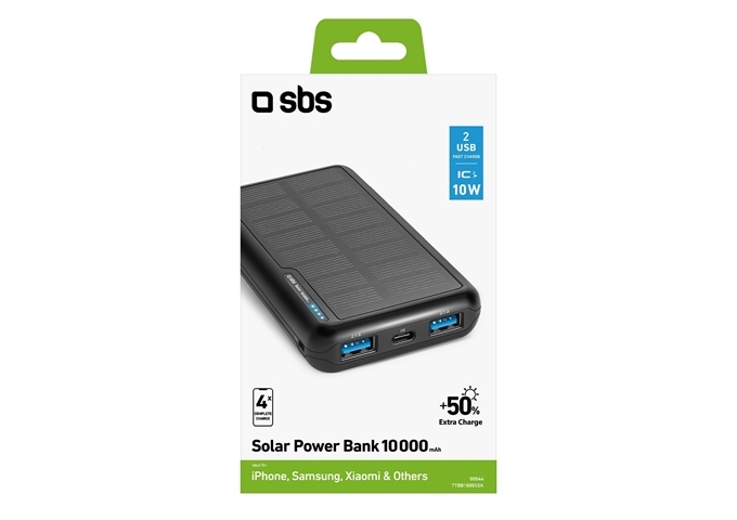 SBS Solar Powerbank 10.000 mAh