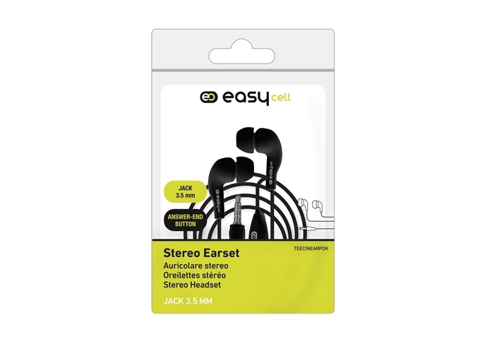 EASYCELL Stereo earphones with integrated microphone