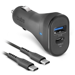 SBS Car Charger Kit 18W für USB-C