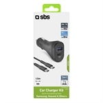 SBS Car Charger Kit 18W für USB-C