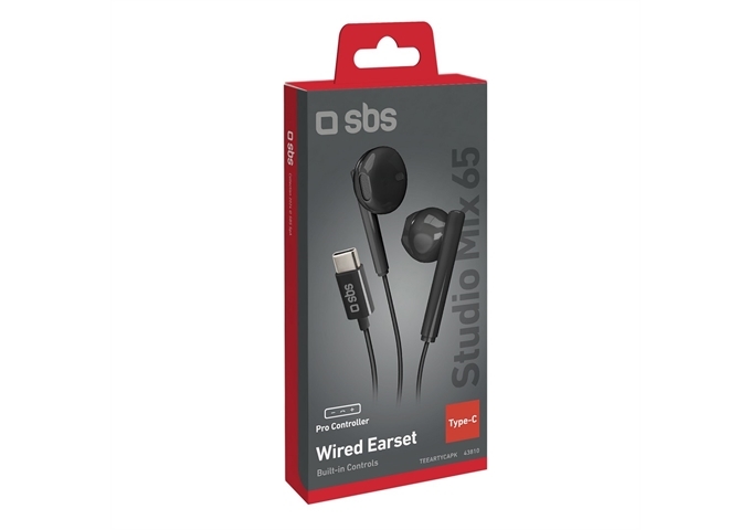 SBS Studio Mix 65c – Semi-In-Ear-Kopfhörer mit USB-C-A