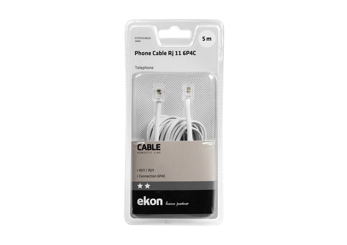 Ekon Telefonkabel 6P 4C