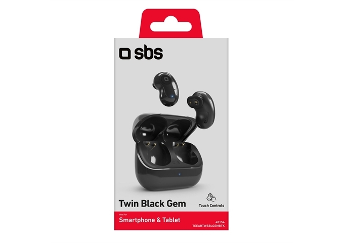 SBS Twin Black Gem – TWS Halb-Ohr-In-Ear-Ohrhörer