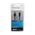 Ekon Type A - Type C USB 3.0 cable