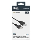 Ekon Type A Male - Female USB 2.0 Extension Cable