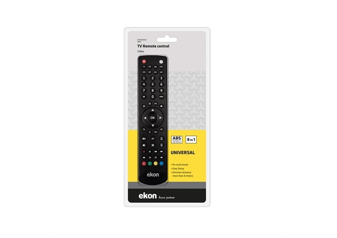 Ekon Universal 8-in-1 multi-brand remote control