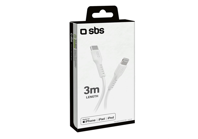 SBS Daten- und Ladekabel 3 m – USB-C auf Lightning-Ans