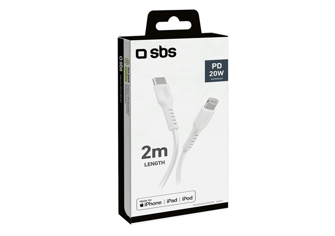 SBS Daten- und Ladekabel Lightning – Typ C Länge 2 Met