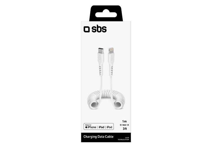 SBS Daten- und Ladekabel mit USB-C und Lightning-Steck