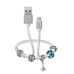 SBS Daten- und Ladekabel Typ C USB mit Charm