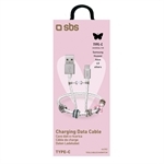 SBS Daten- und Ladekabel Typ C USB mit Charm