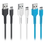 SBS USB - USB-C Lade- und Datenkabel-Set in 3 Farben